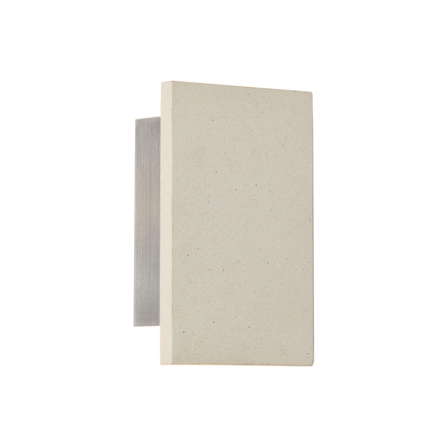Tersus Outdoor LED Downlight Wall Light in White Concrete.