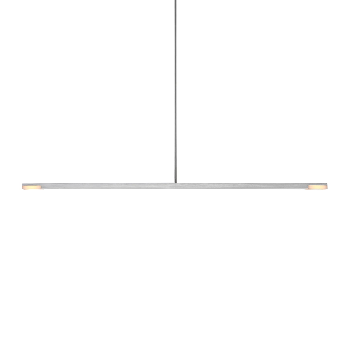 Virga LED Pendant Light in Brushed Aluminum.