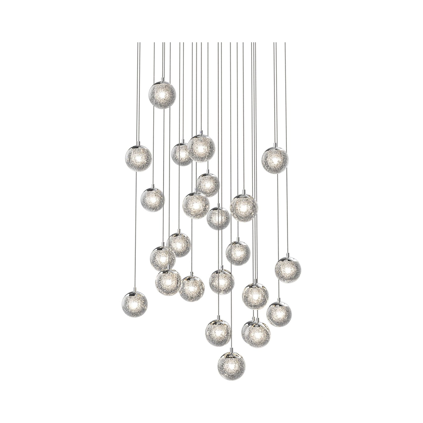 Champagne Bubbles LED Multi Light Pendant Light (24-Light).