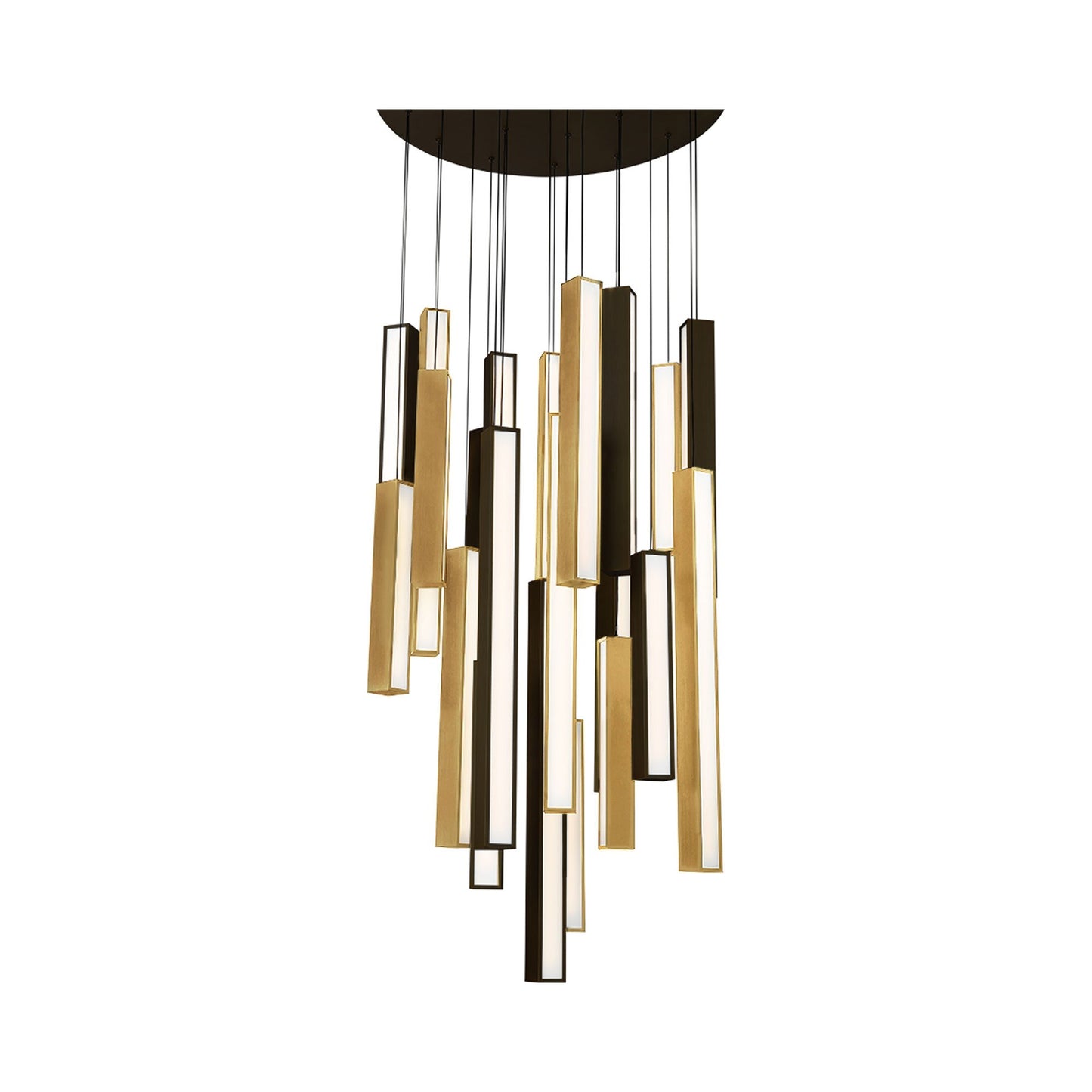 Chaos LED Chandelier in Black (21-Light).