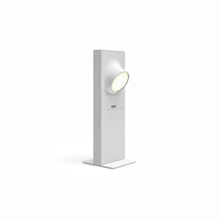 Ciclope Outdoor LED Path Light in White Ral9002  in Small (1-Light).
