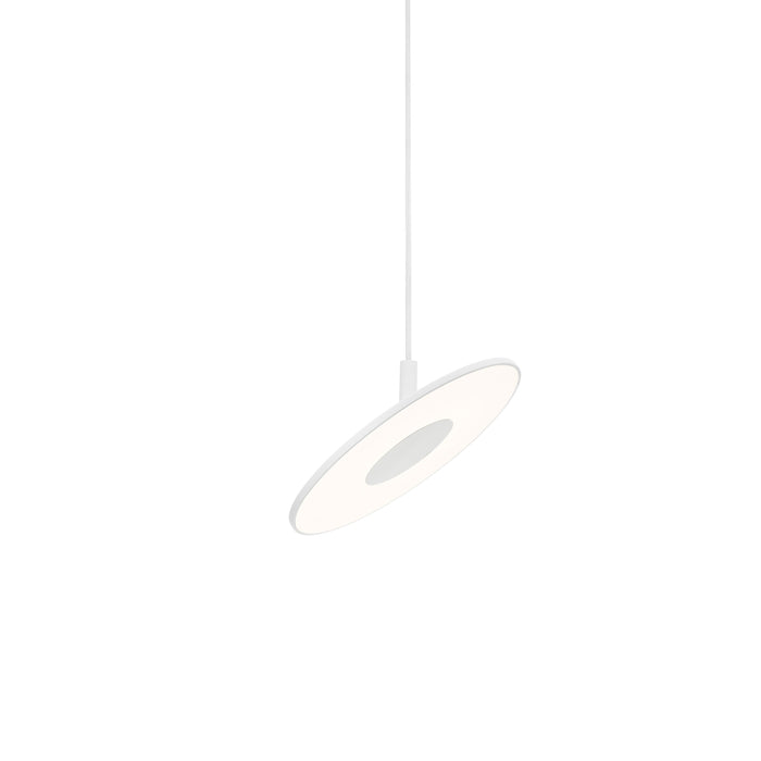 Circa LED Pendant Light in White (Small).