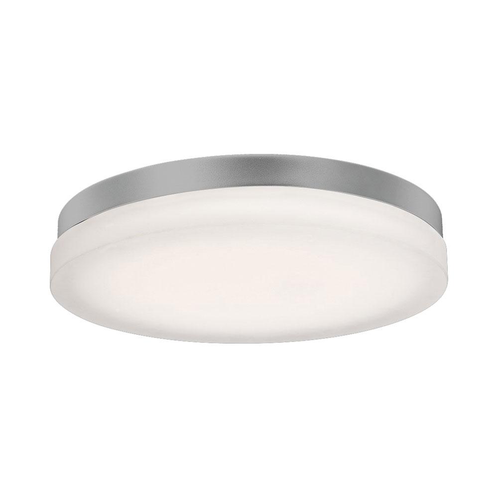 Circa Round LED Flush Mount Ceiling Light in Large/Titanium.