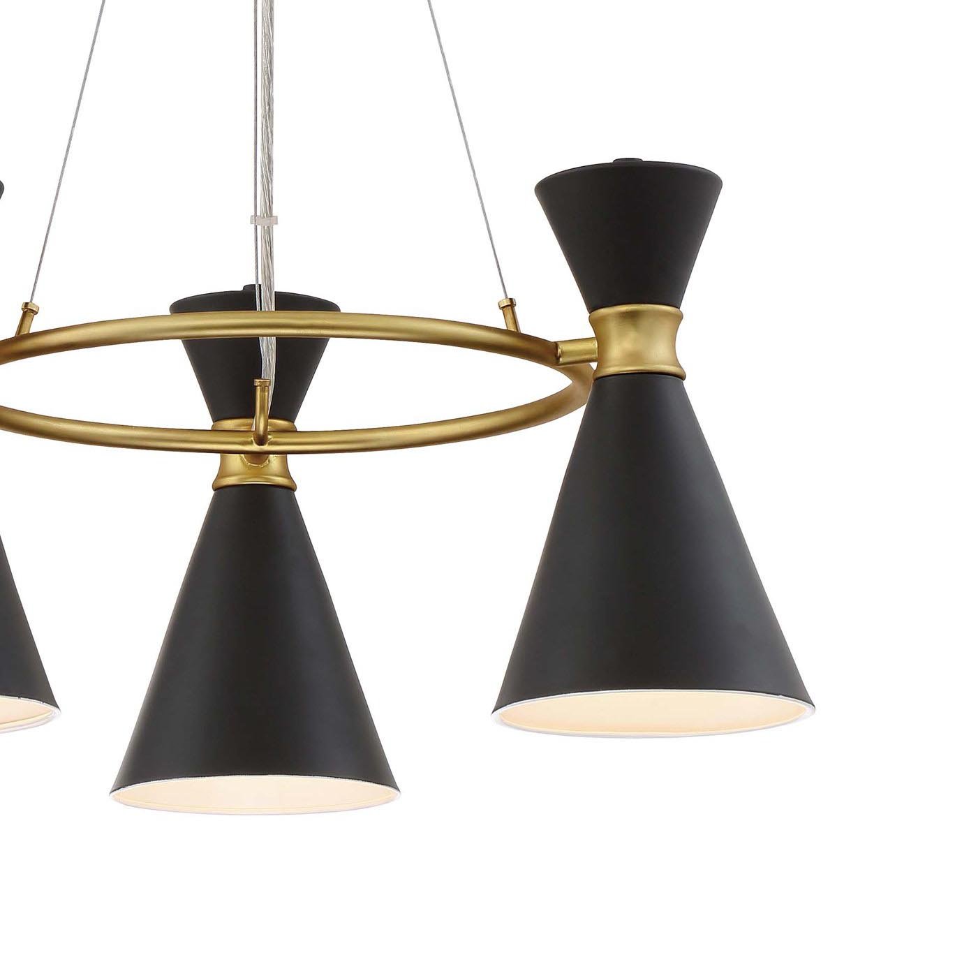 Conic Chandelier in Detail.