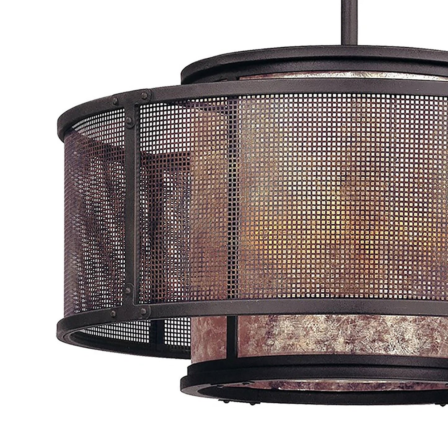 Copper Mountain Chandelier in Detail.