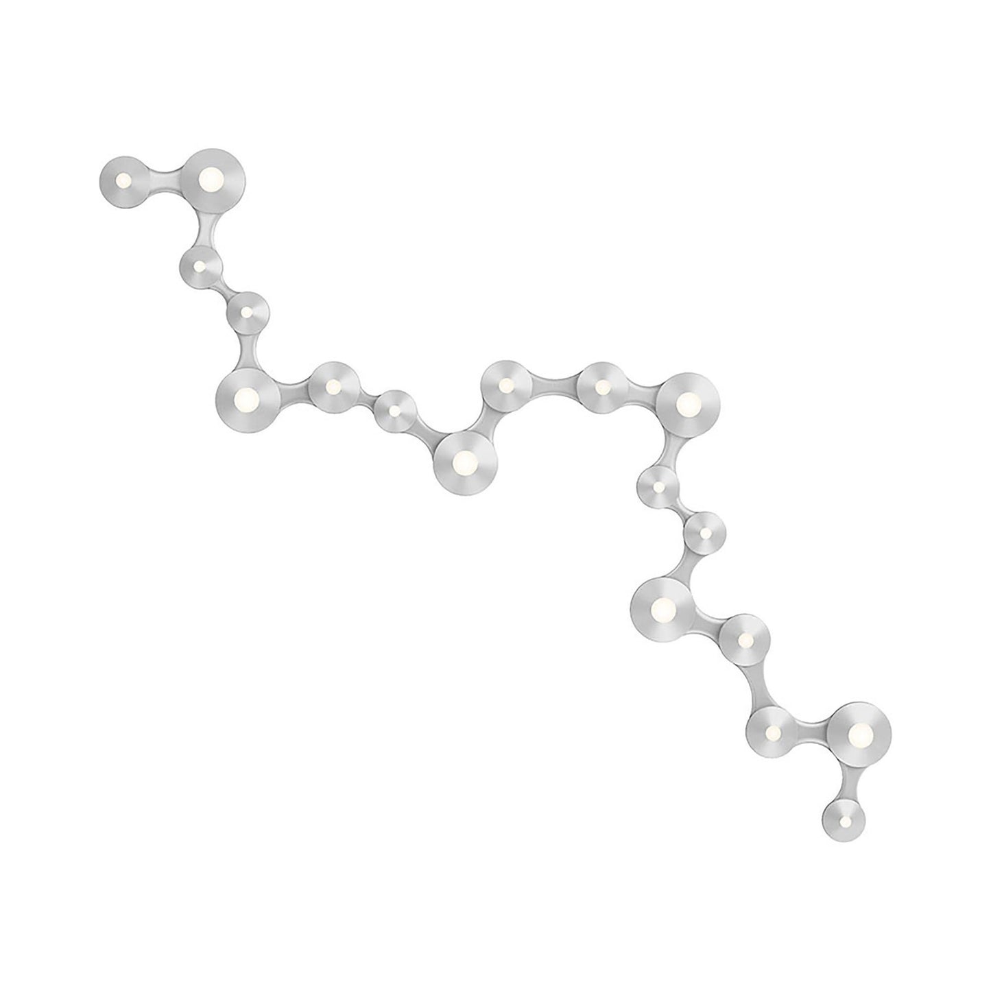 Coral Surface™ Luminaire LED Flush Mount Ceiling Light in Bright Satin Aluminum (6-Light).