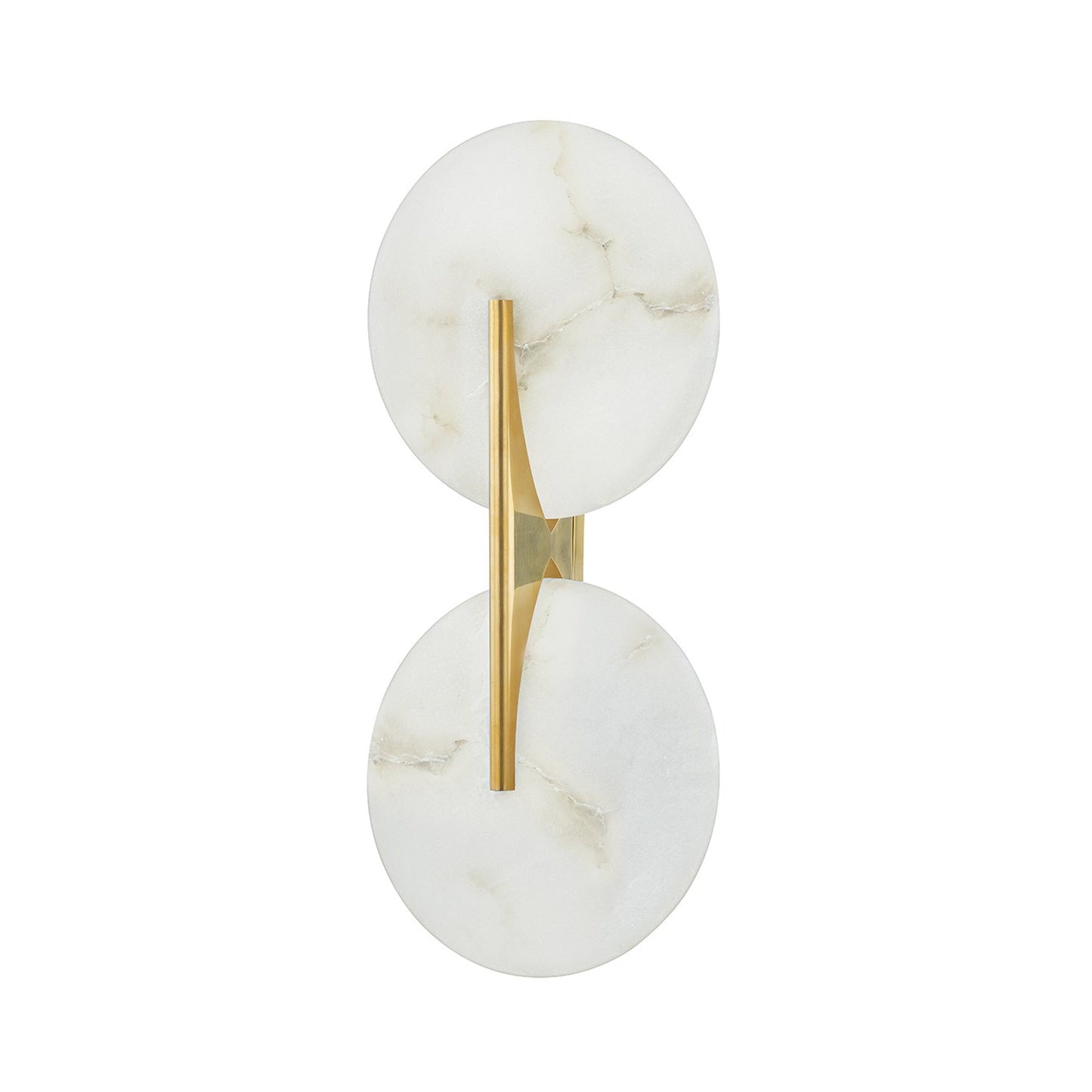 Asteria LED Wall Light in Vintage Brass (2-Light).