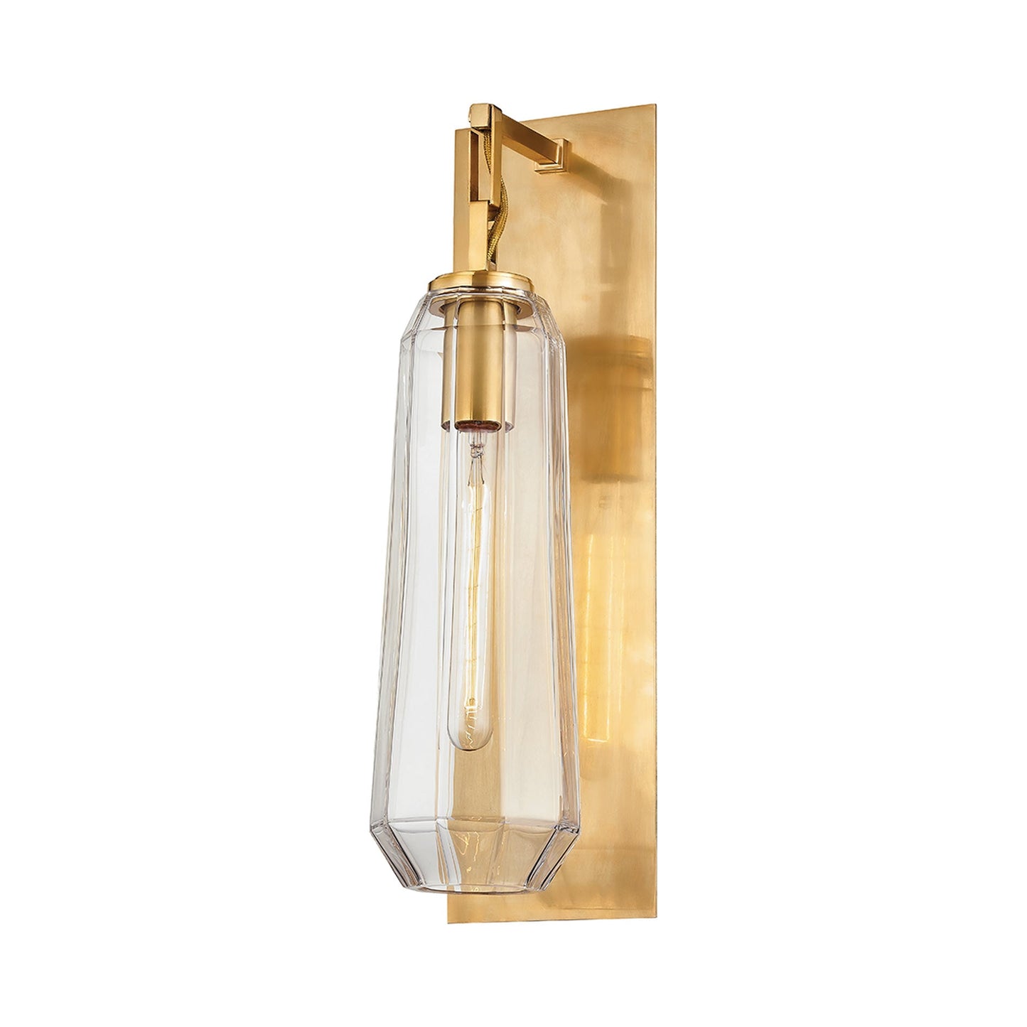 Copenhagen Wall Light in Vintage Brass (19.75-Inch).