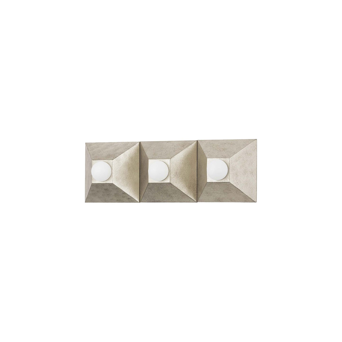 Max Bath Vanity Light in Silver Leaf (3-Light).