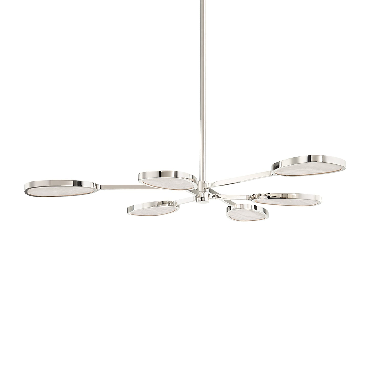 Patras LED Chandelier in Burnished Nickel.