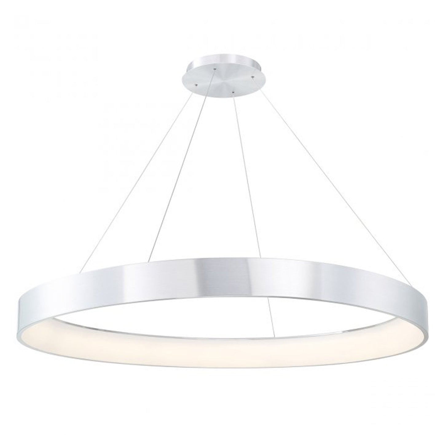 Corso LED Pendant Light in Brushed Aluminum (X-Large).