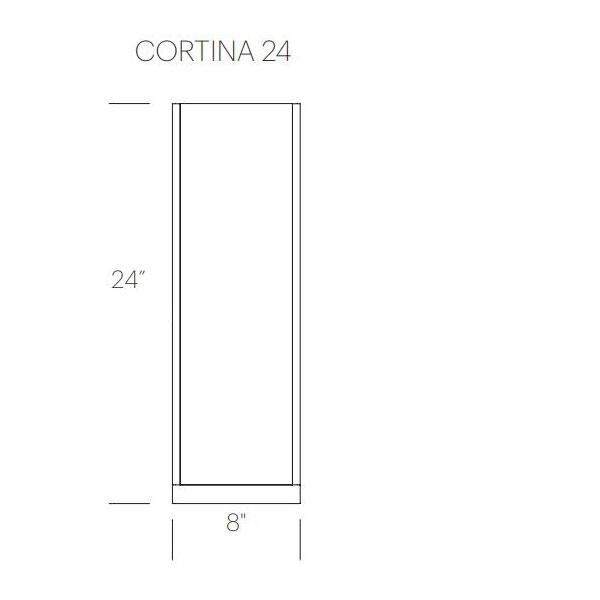 Cortina Table Lamp - line drawing.