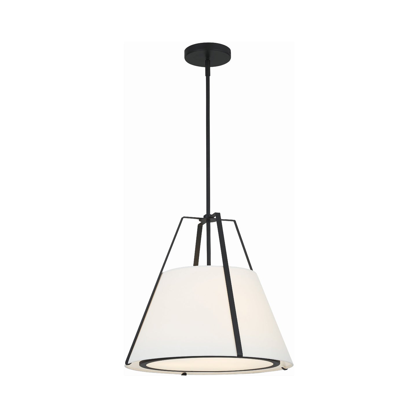 Fulton Pendant Light in Black.