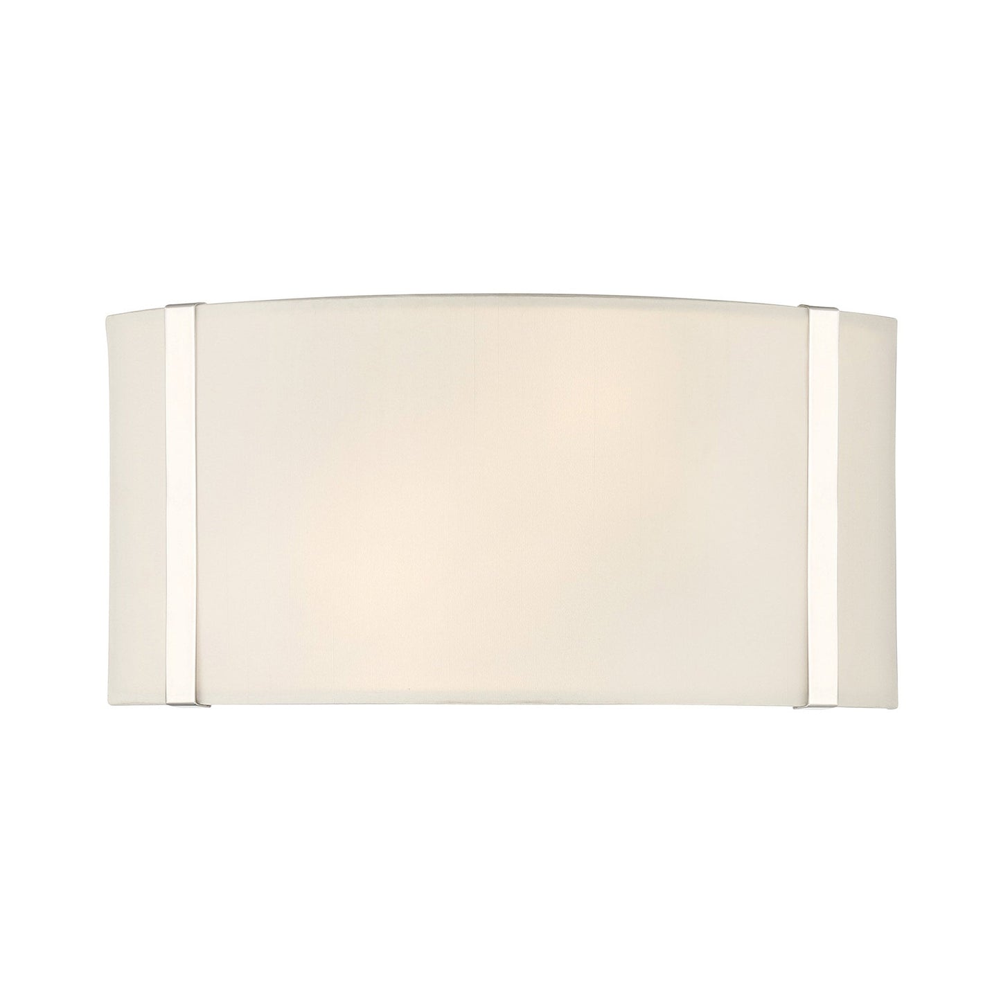 Fulton 902 Bath Wall Light in Polished Nickel.
