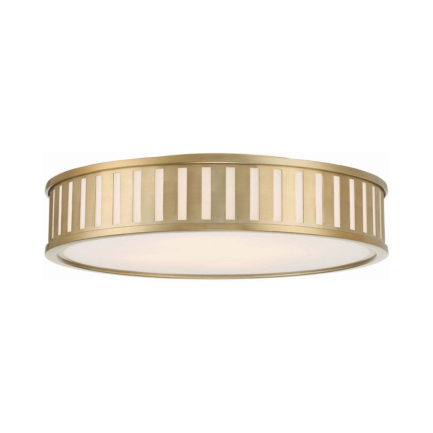 Kendall Flush Mount Ceiling Light in Vibrant Gold (4-Light).