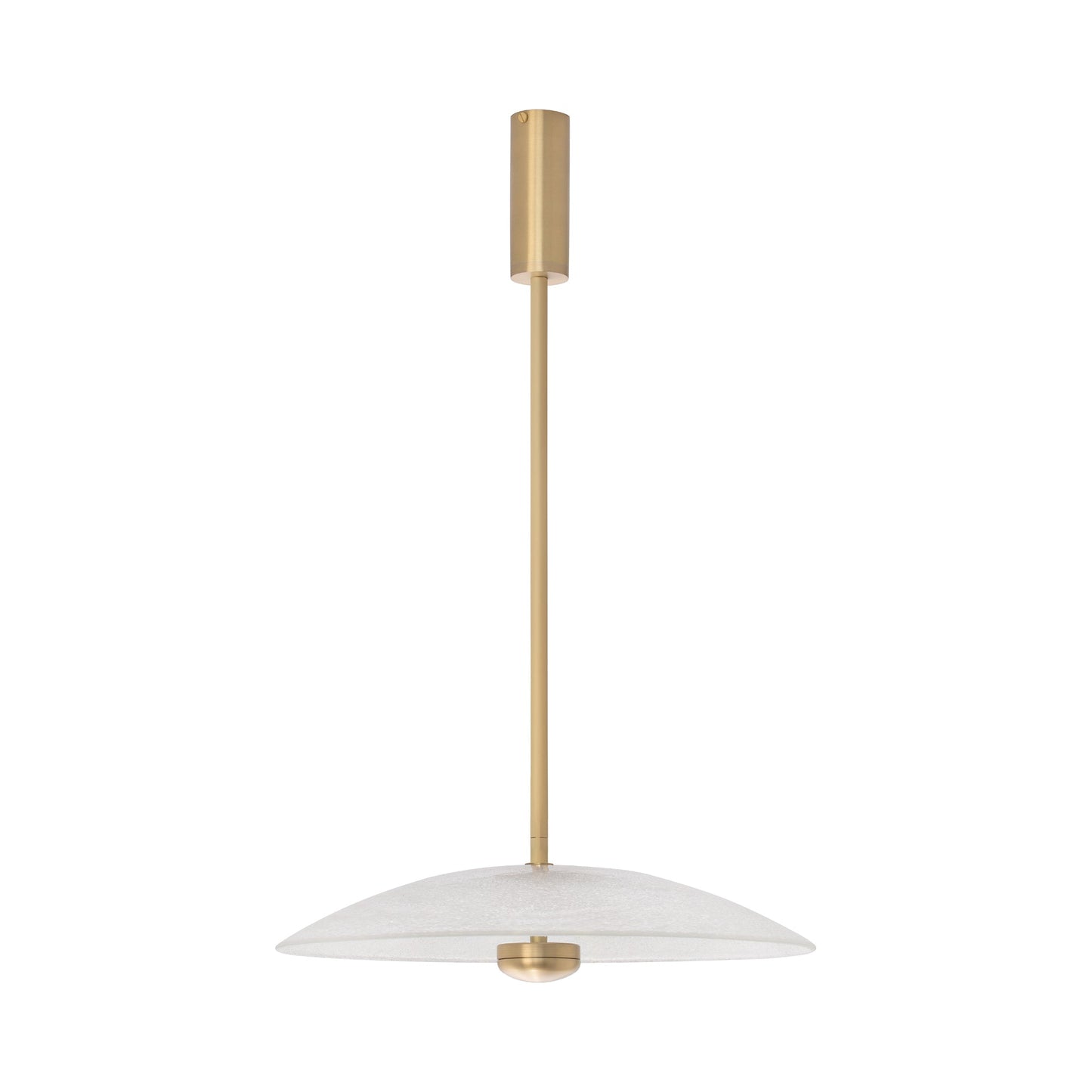Cielo LED Pendant Light in Satin Brass (Large).