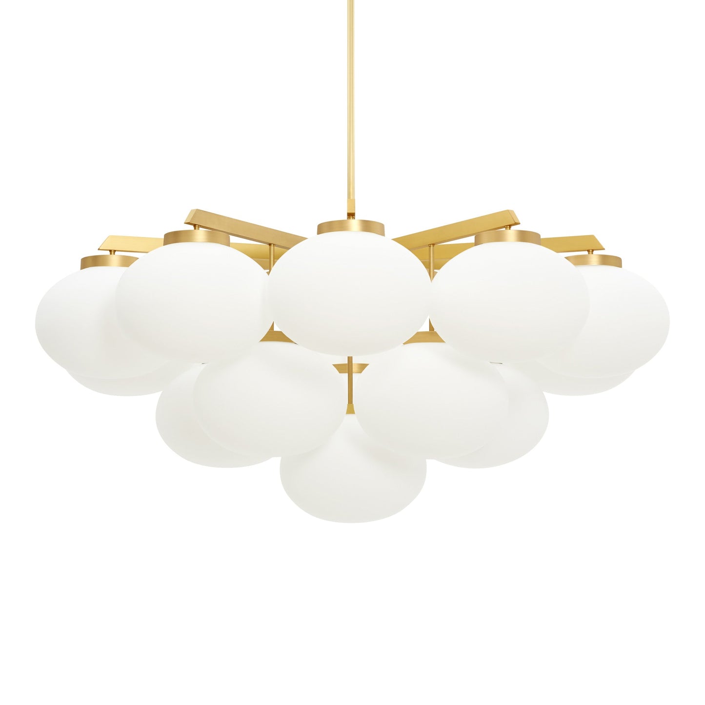 Cloudesley Chandelier in Satin Brass (Large).