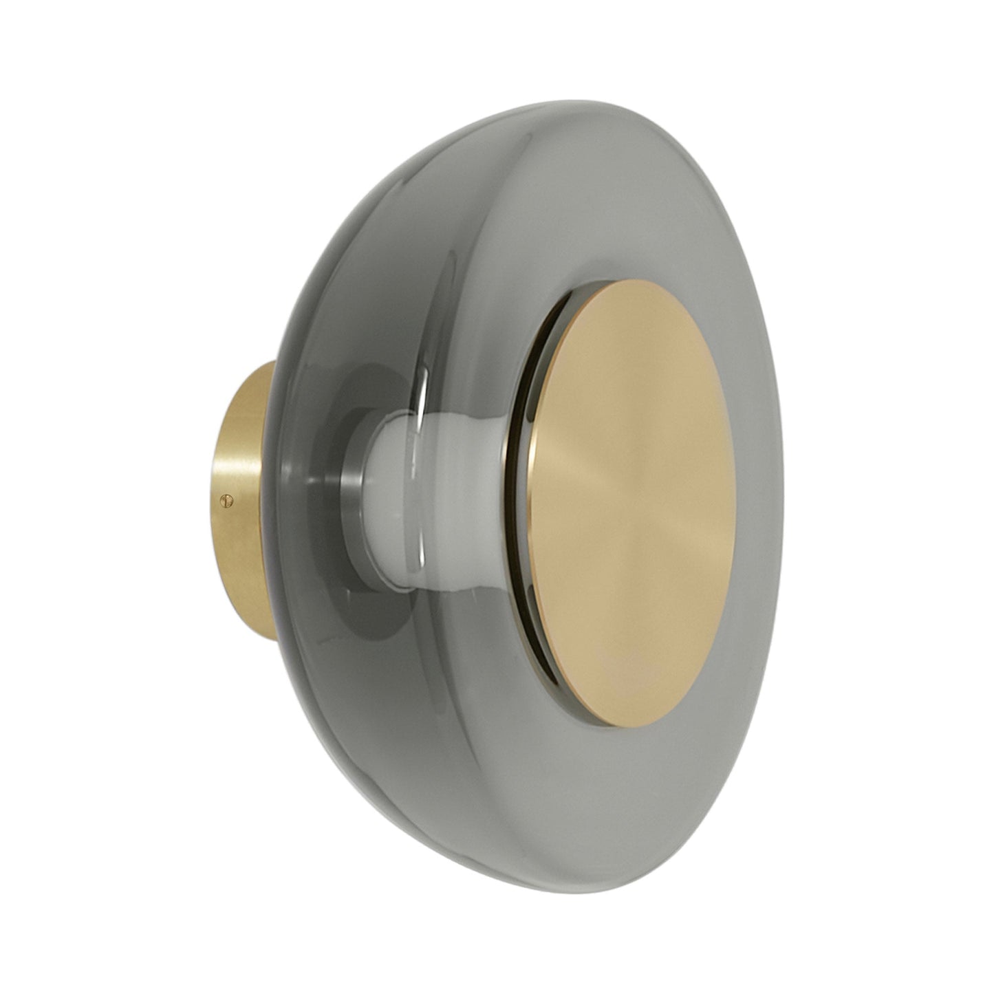 Pendulum LED Wall Light in Satin Brass.