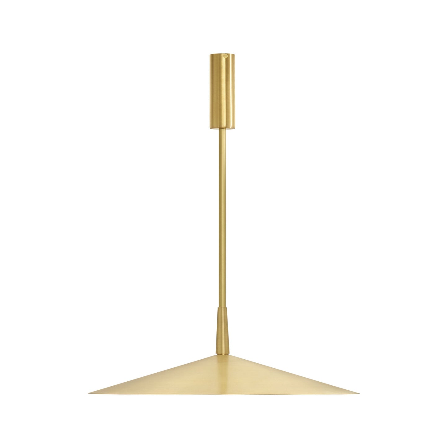 Tinto LED Pendant Light in Satin Brass/Satin Brass Drop Rod (Medium).