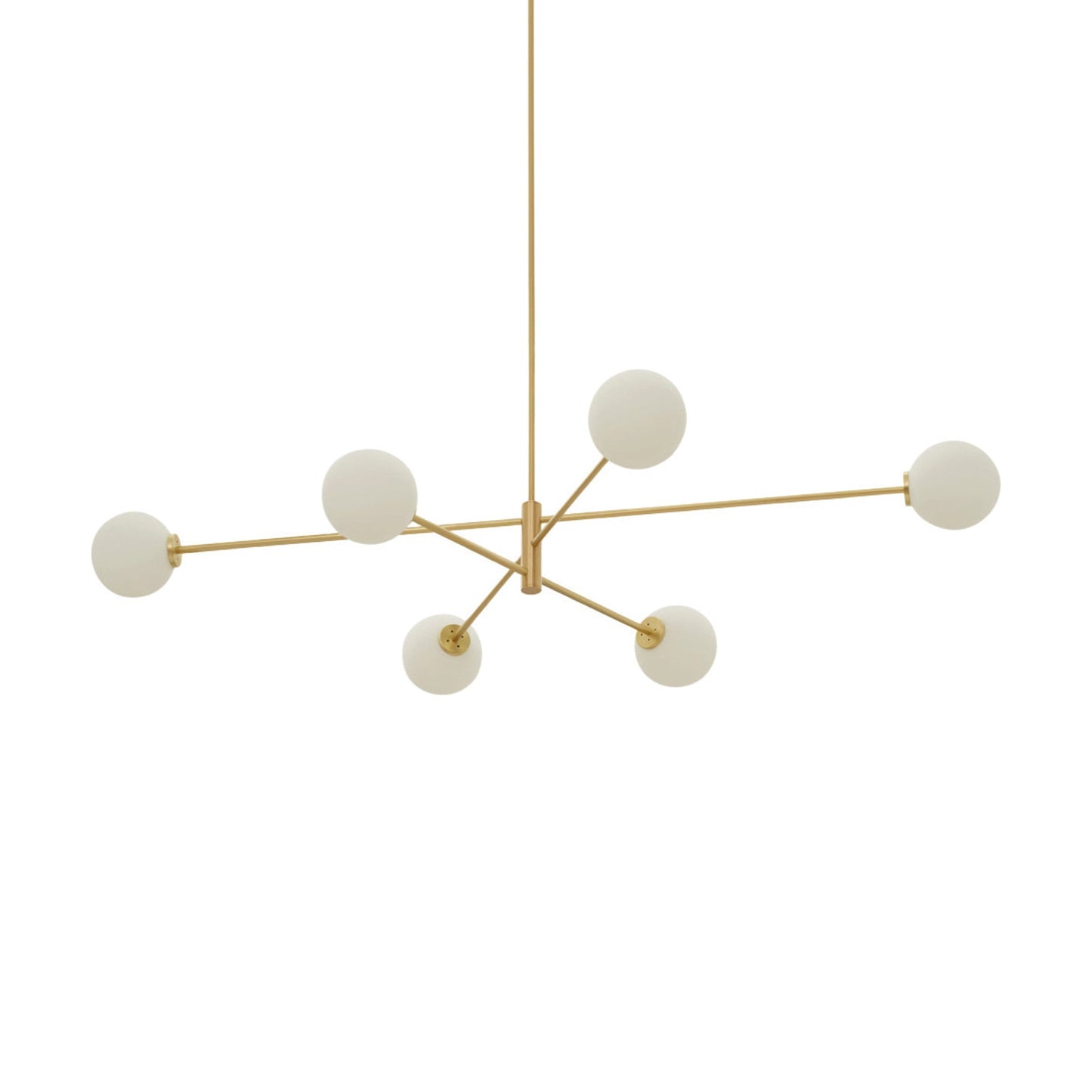 Trevi Pendant Light in Satin Brass (6-Light).
