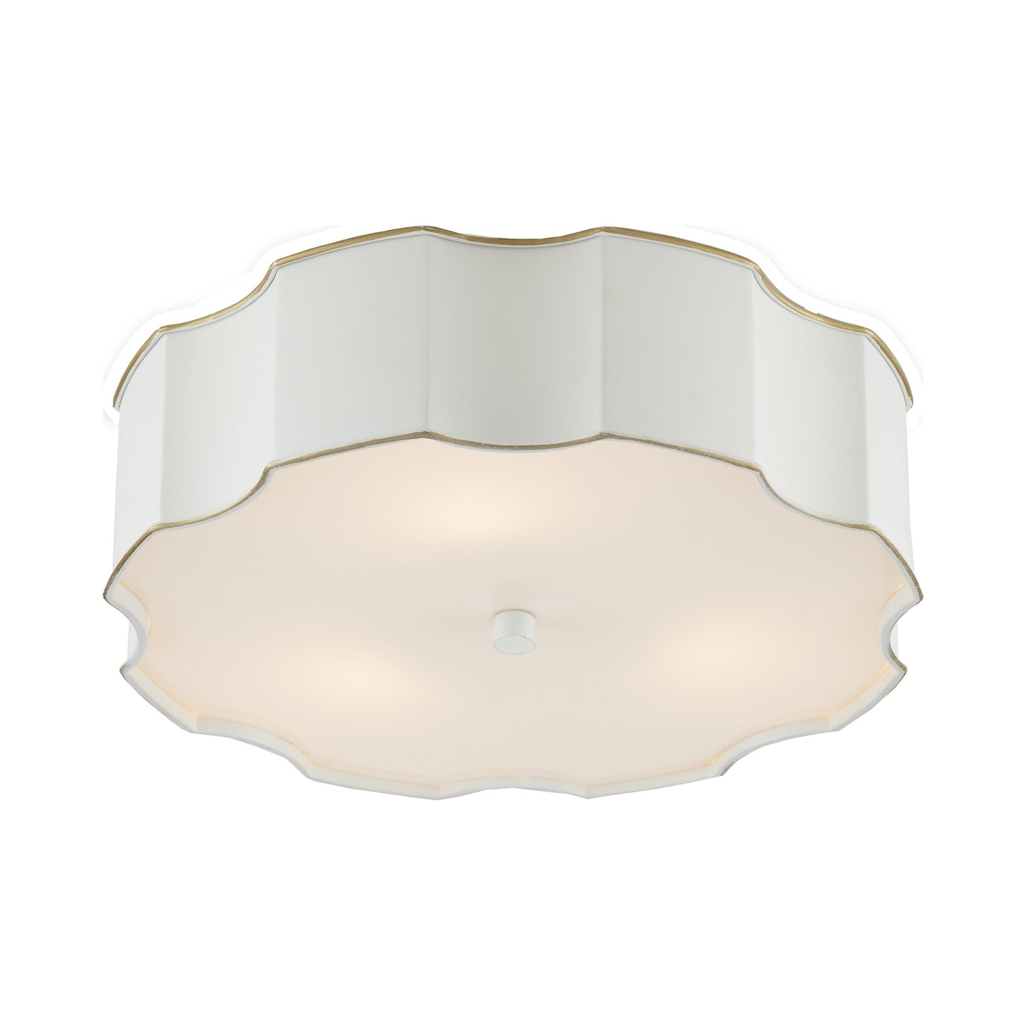 Wexford Flush Mount Ceiling Light in Snow White.