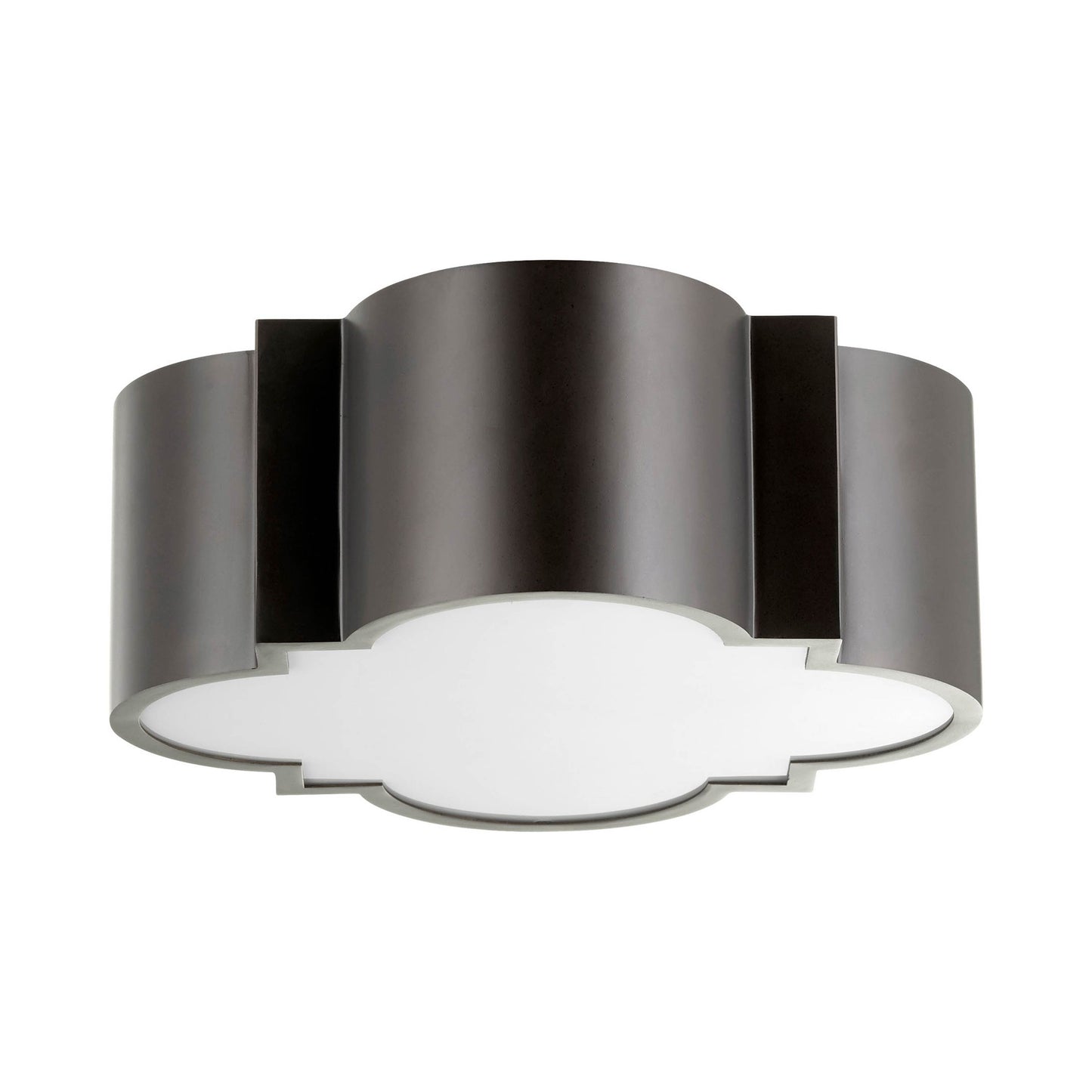 Wyatt Flush Mount Ceiling Light in Black.