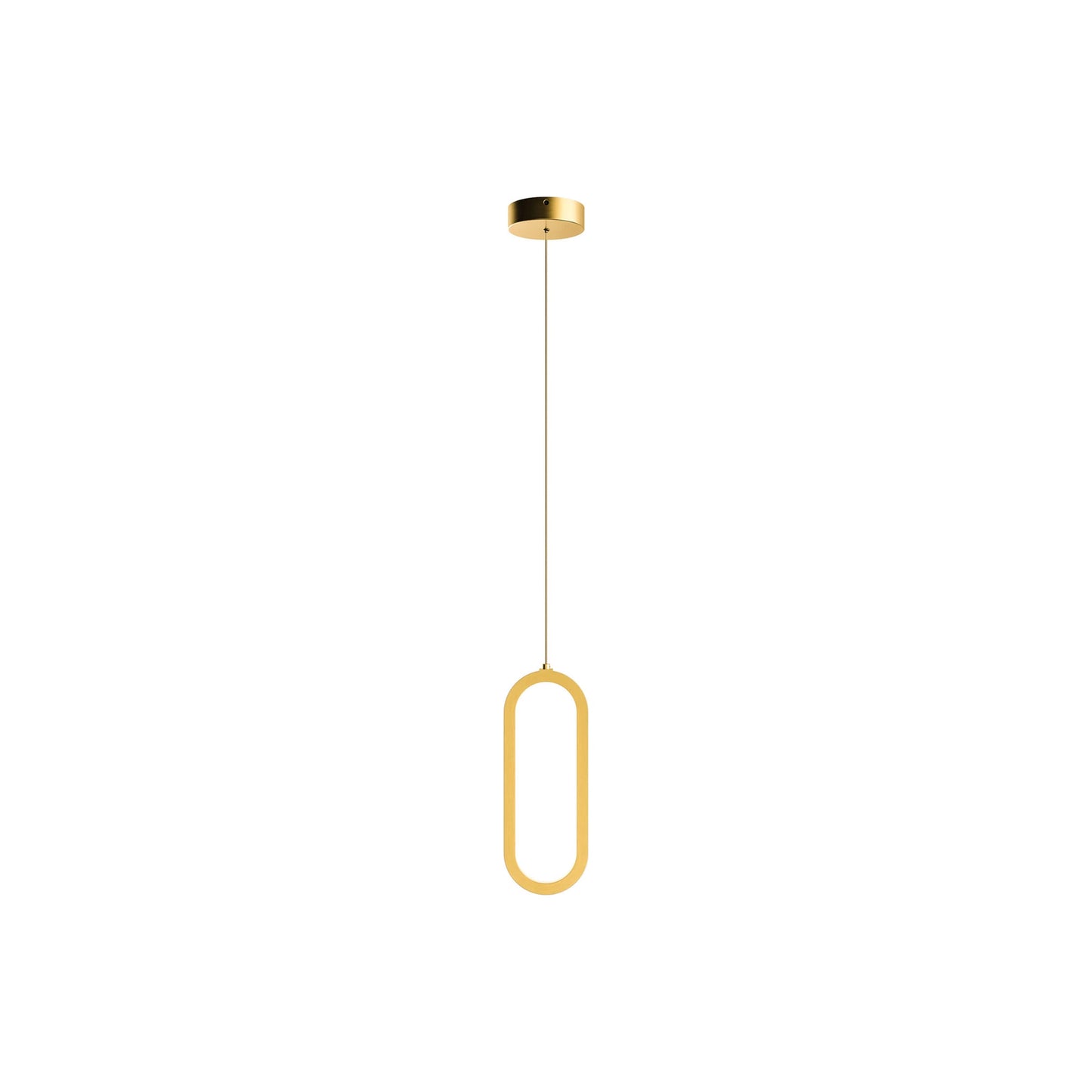 Atom LED Pendant Light in Gold.