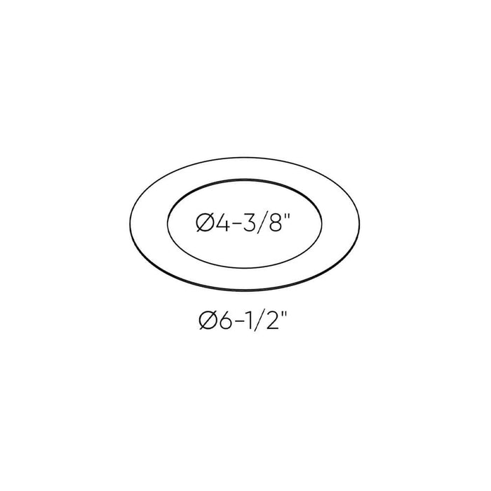 Goof Ring for Recessed Light - line drawing.