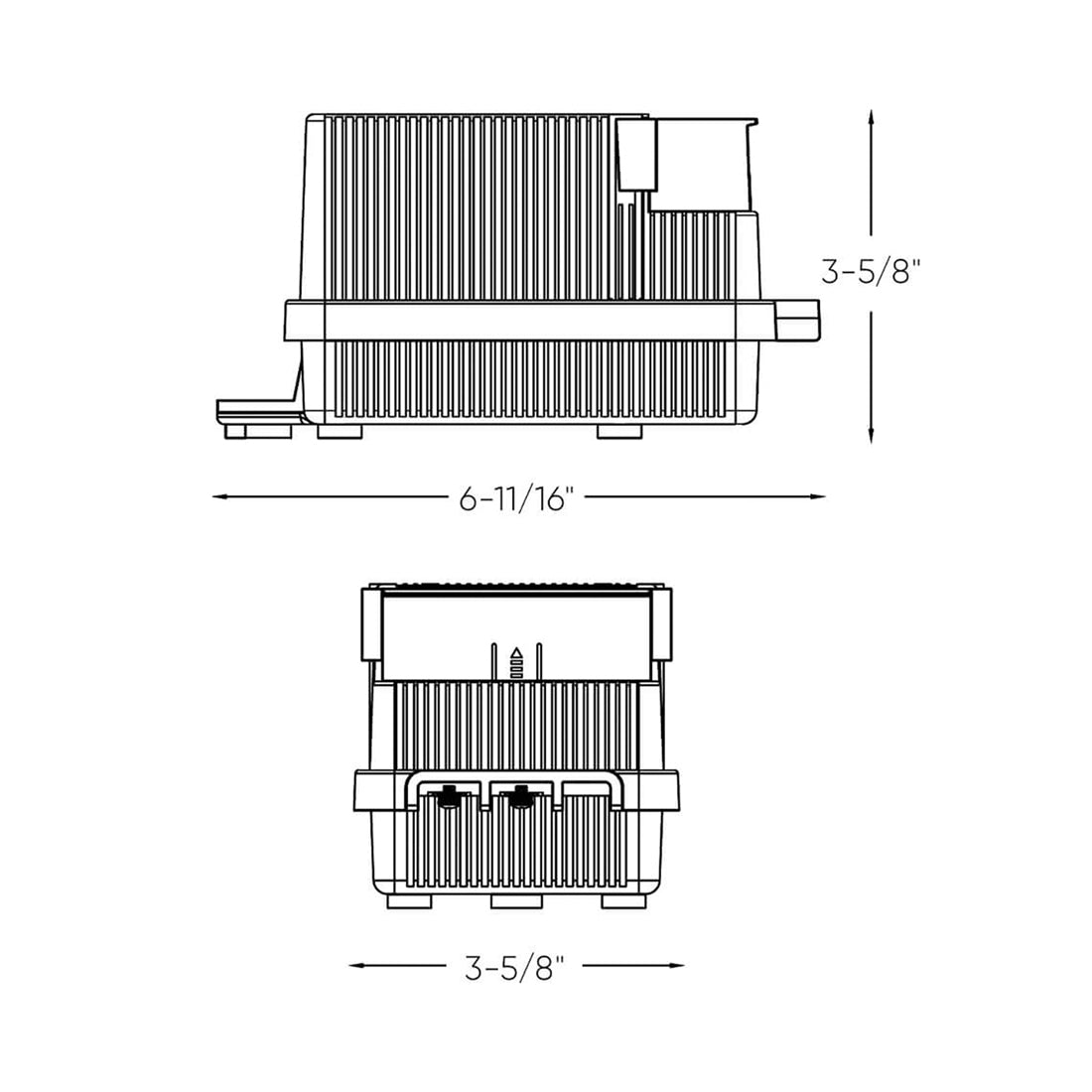 Dals Landscape Plastic Transformer - line drawing.