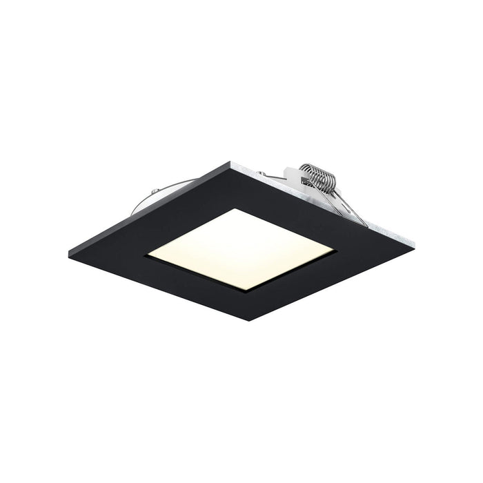 Excel CCT LED Recessed Panel Light in Black (Square/Medium).