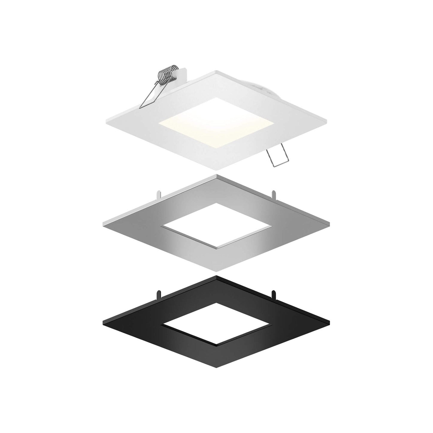 Mystique Square LED Recessed Panel Light (4.5-Inch).