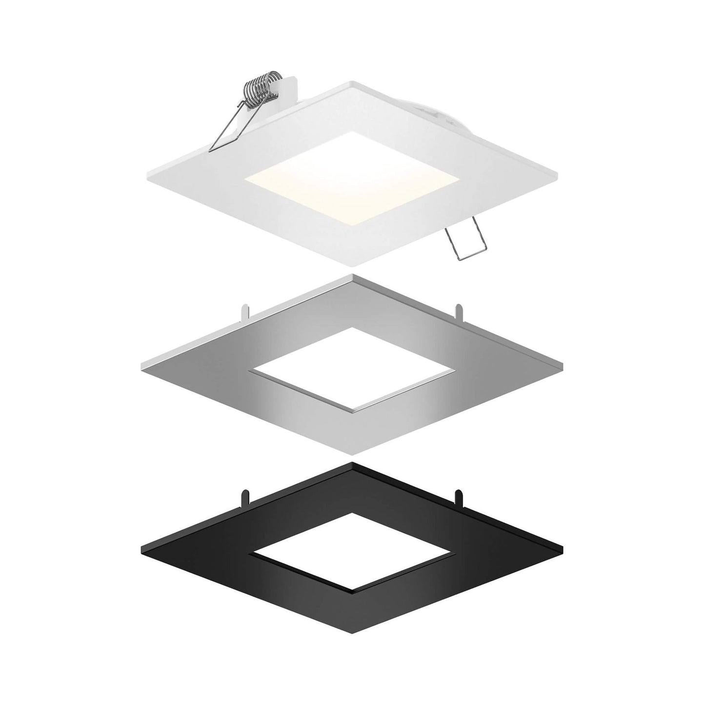 Mystique Square LED Recessed Panel Light (6.5-Inch).