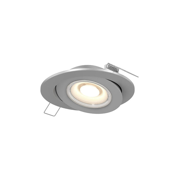 Pivot LED Gimble Recessed Light in Satin Nickel (Small).