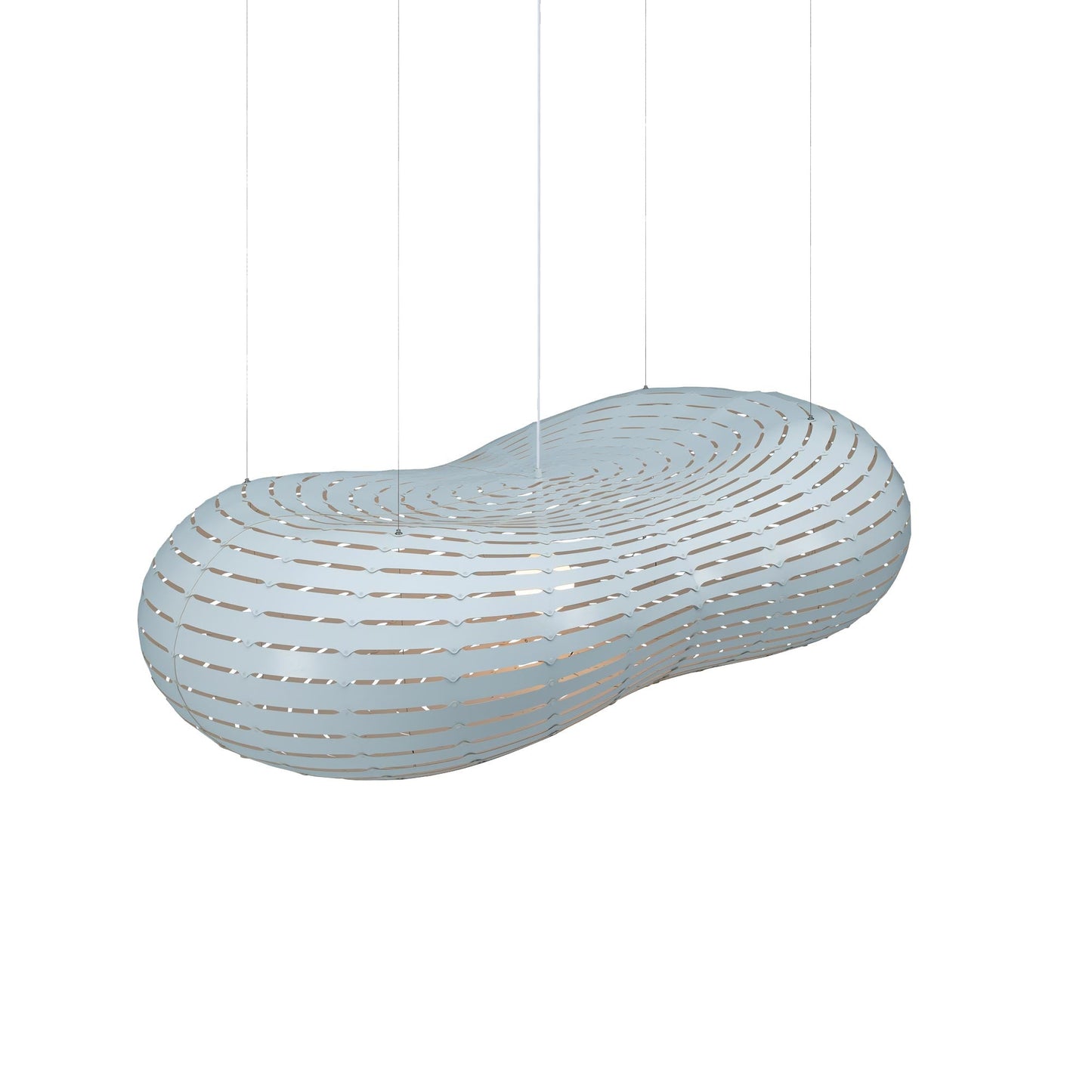 Cloud Pendant Light in White/White (Large).