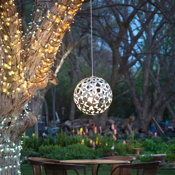 Coral Outdoor Pendant Light Outside Area.