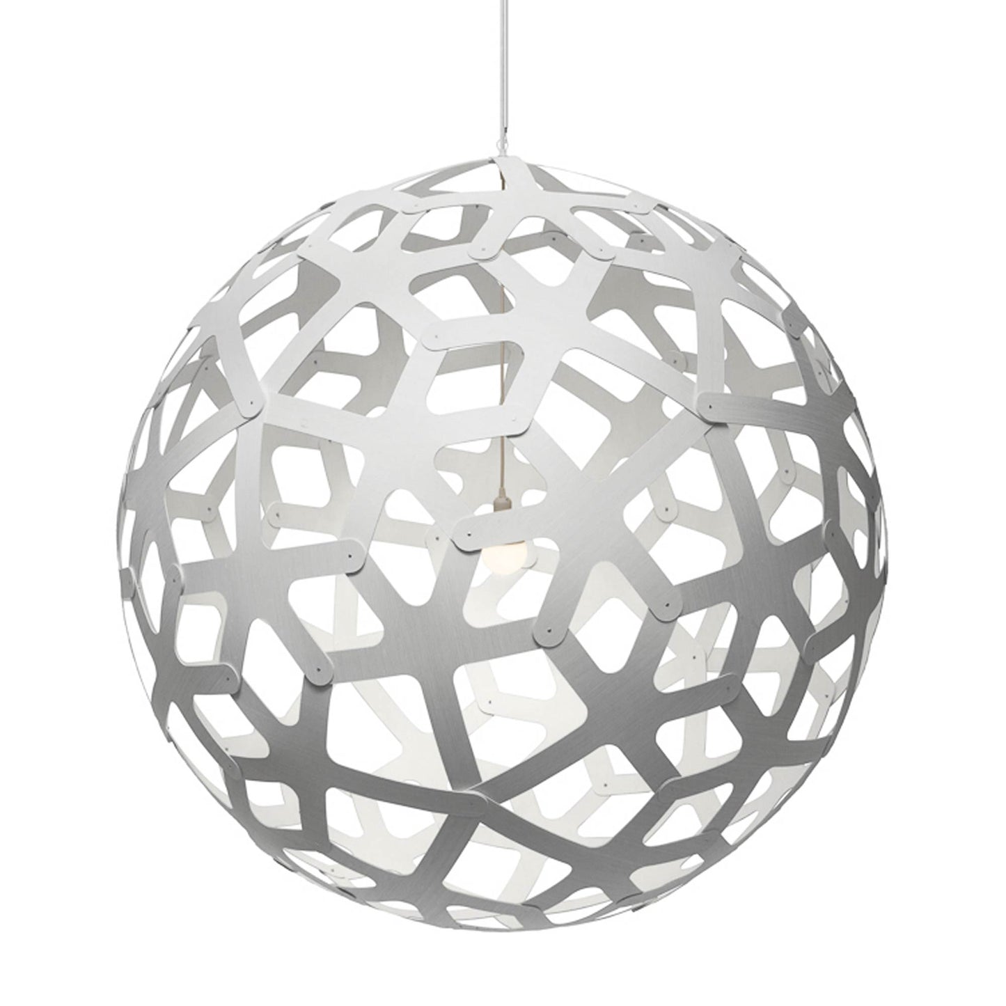 Coral XL Pendant Light in White/White.
