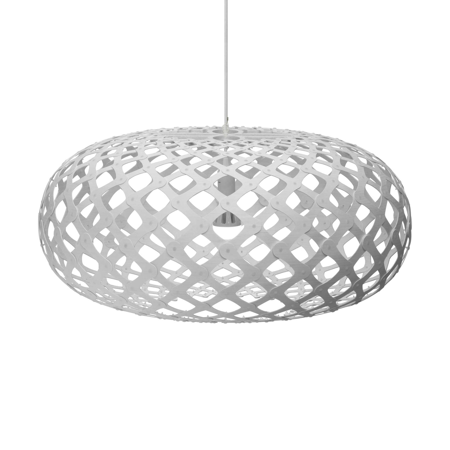 Kina Pendant Light in White/Bamboo (X-Large).