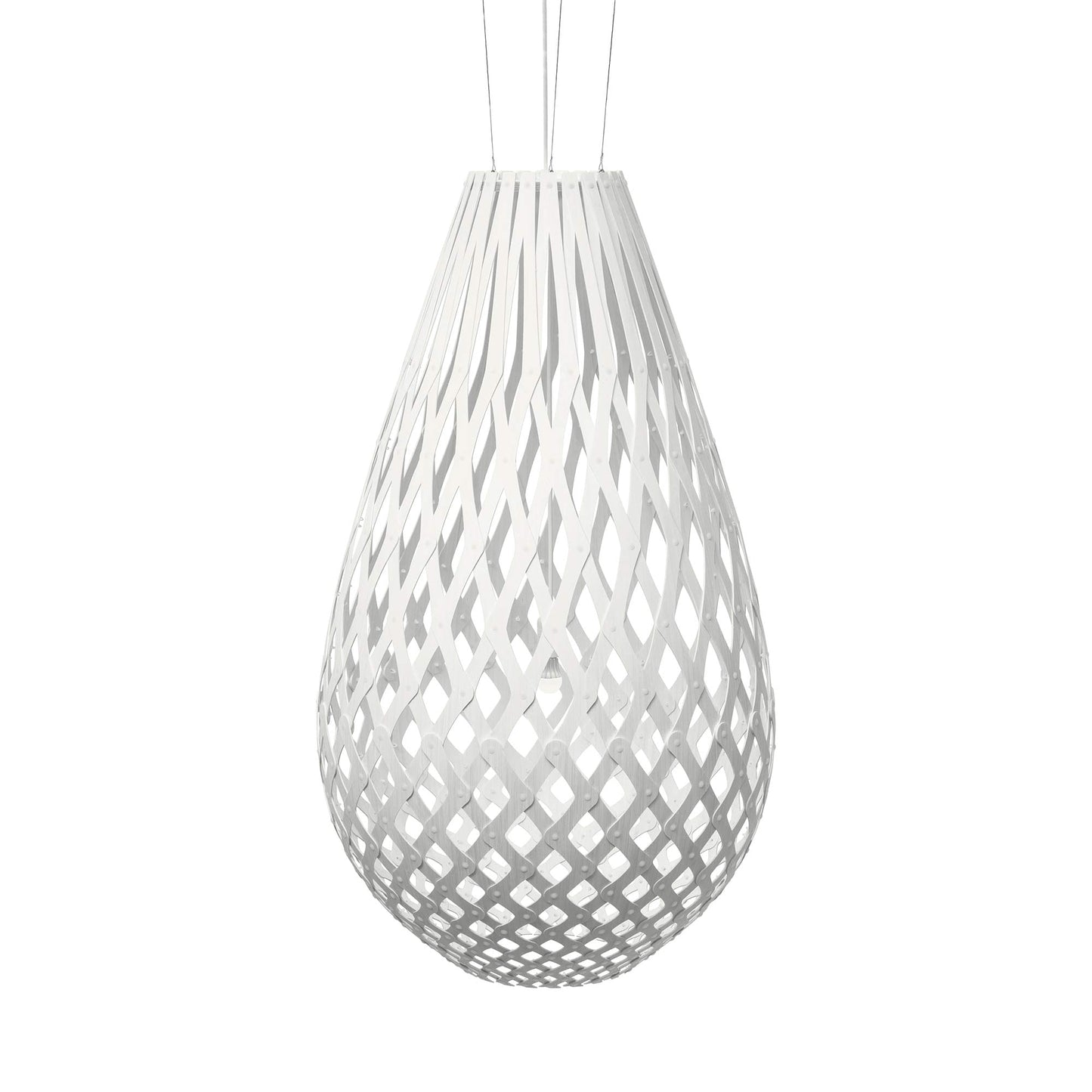 Koura Pendant Light in White/White (37-Inch).