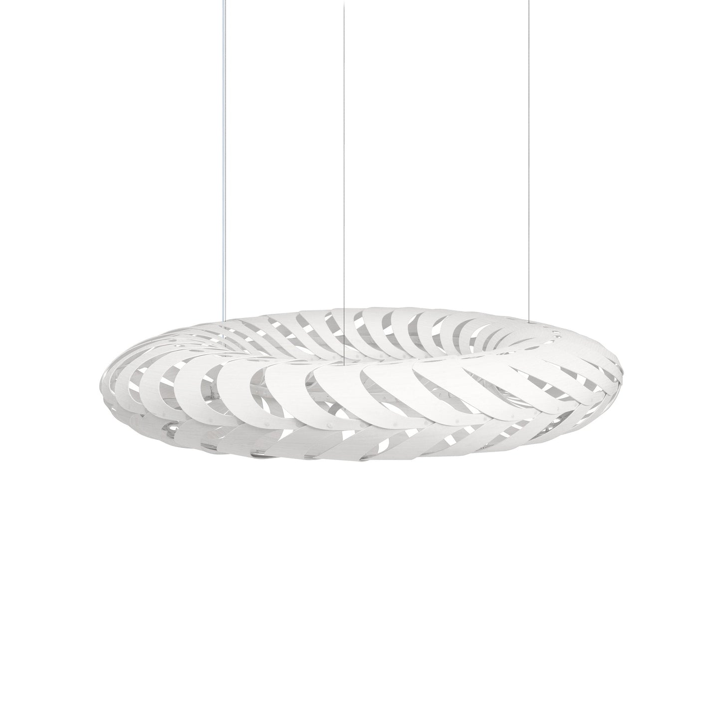 Maru Pendant Light in White/White (Medium).