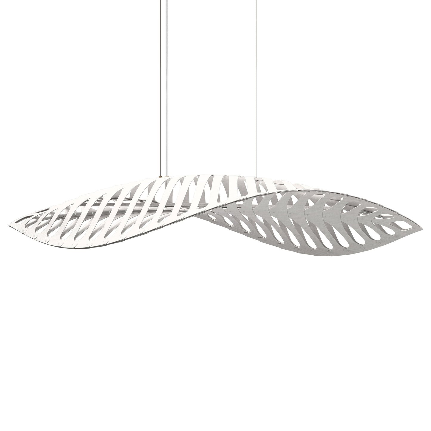 Navicula LED Pendant Light in White/White (Large).