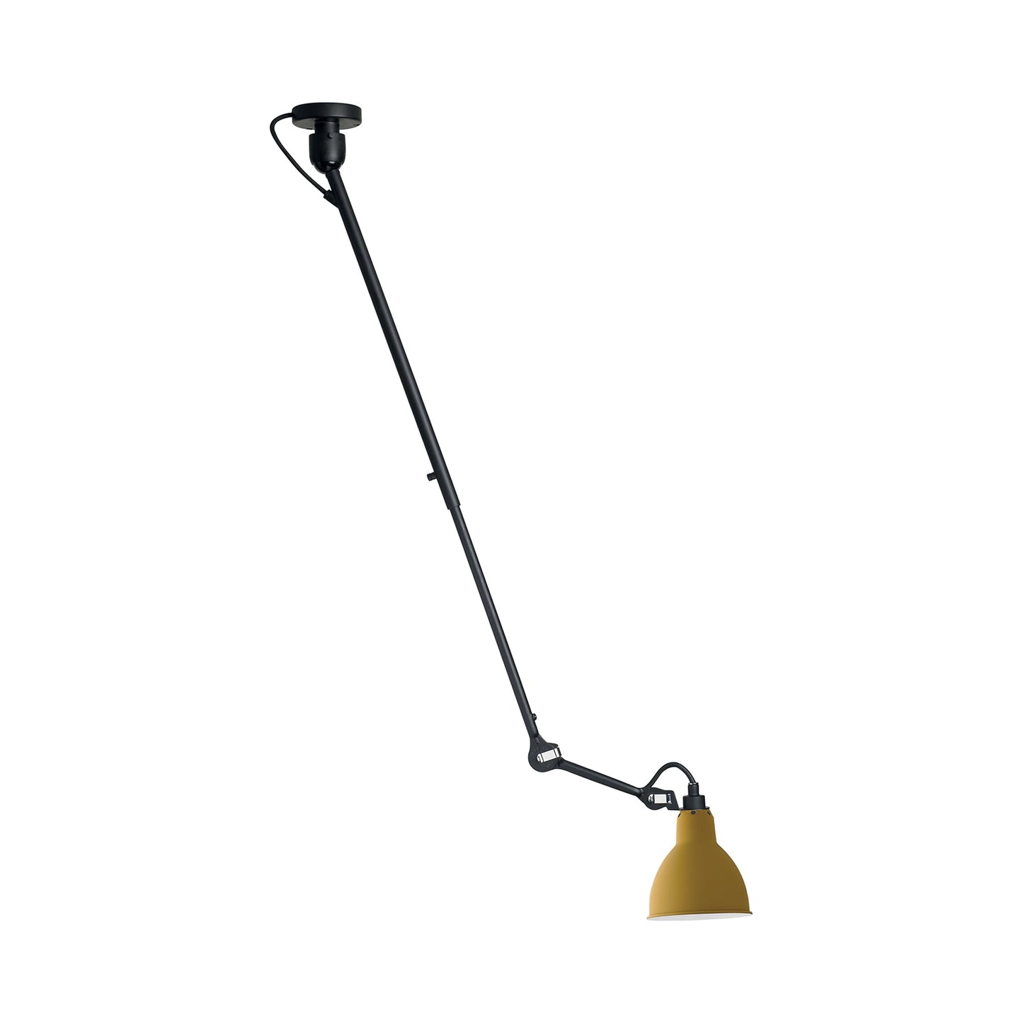 Lampe Gras N°302 Pendant Light in Yellow (Round Shade).