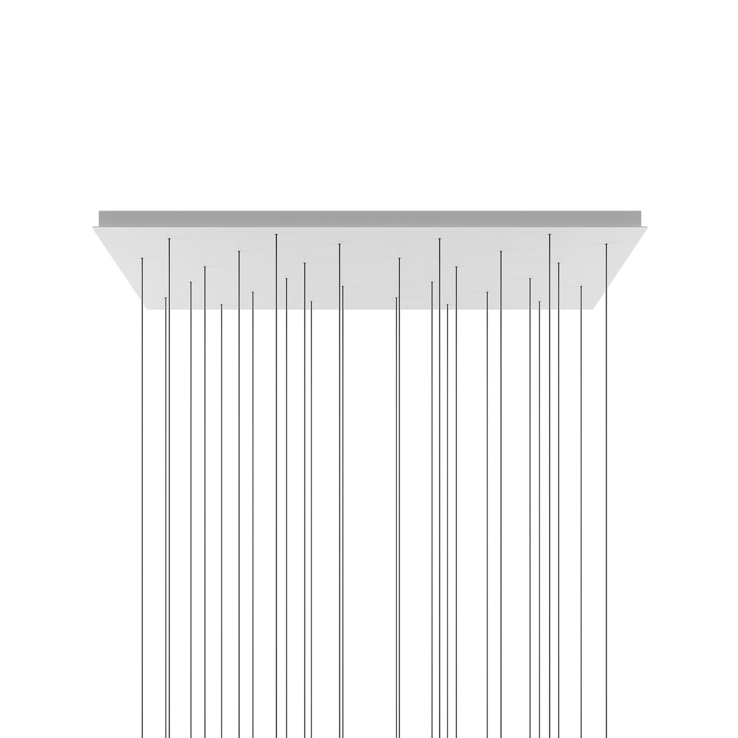 Rectangular Canopy For Cluster in Matte White (28-Light).