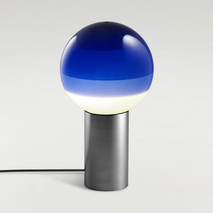 Dipping Light LED Table Lamp in Blue/Graphite (Large).