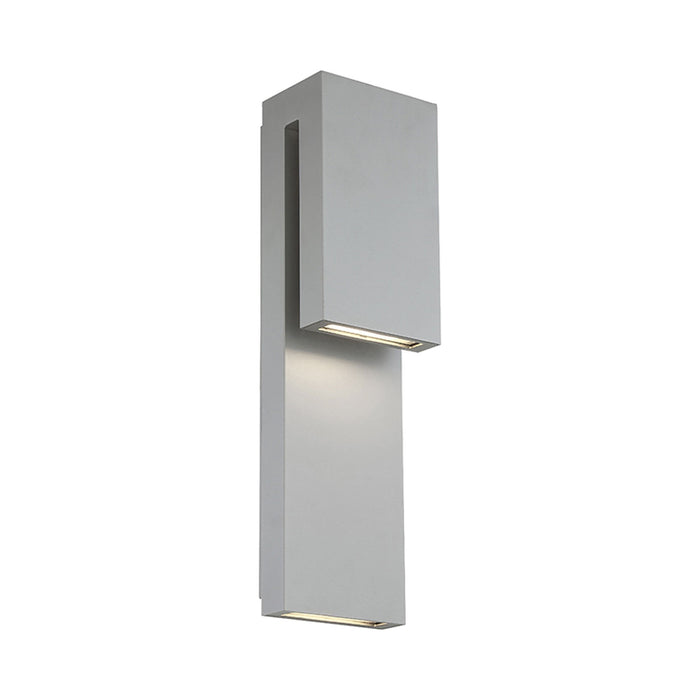 Double Down Outdoor LED Wall Light in Graphite.