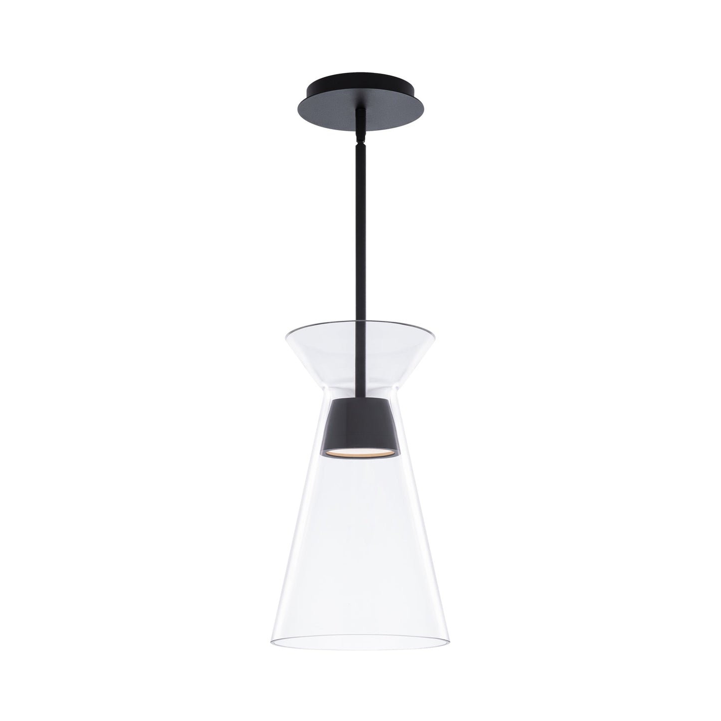 Chandra LED Pendant Light in Black.
