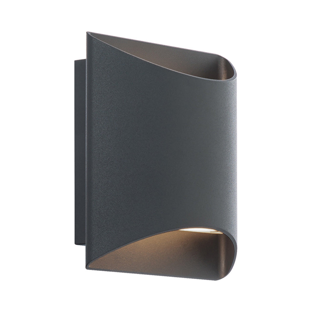 Duet LED Wall Light in Black.