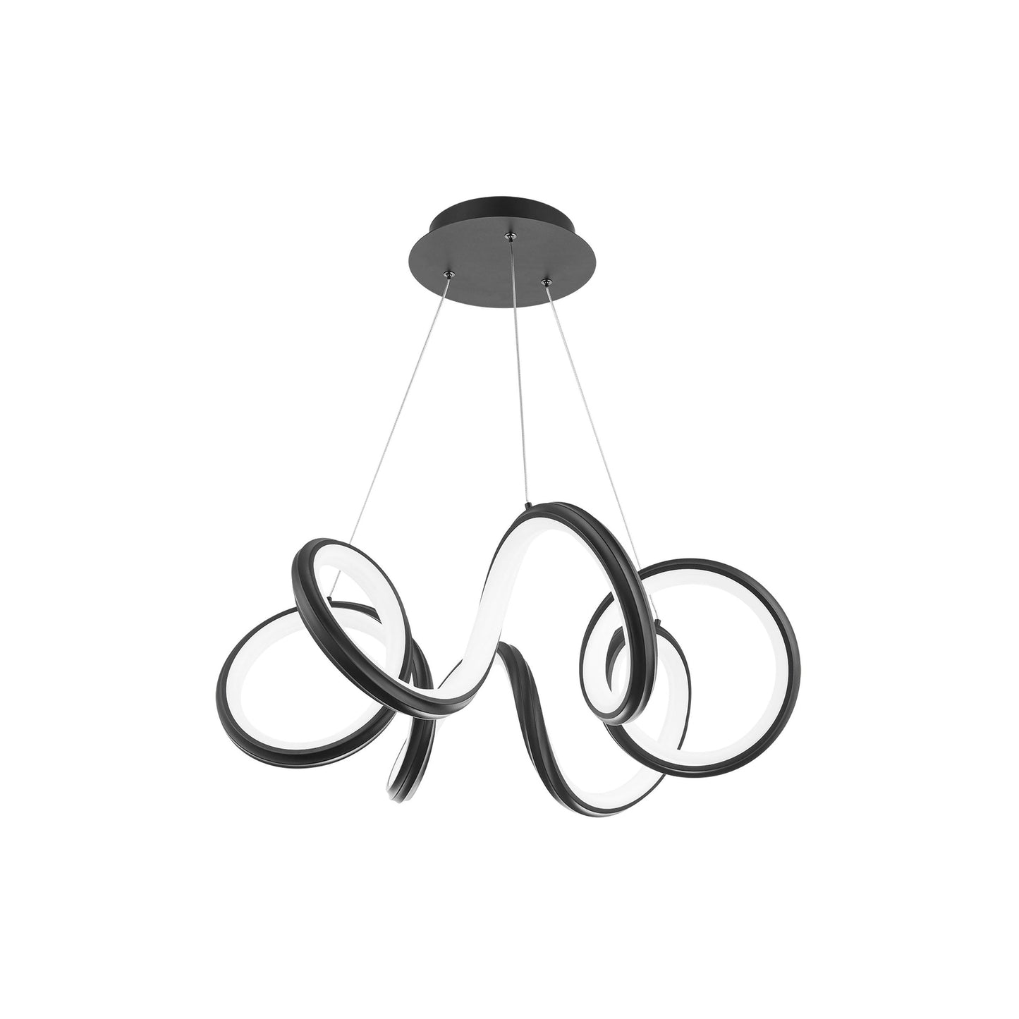 Mamba LED Pendant Light in Black.