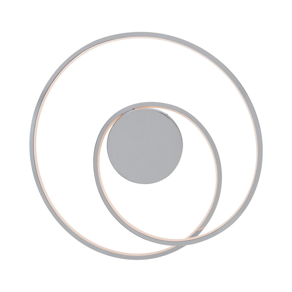 Marques LED Flush Mount Ceiling Light in Chrome.