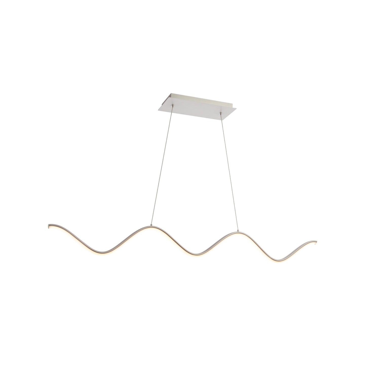Morae LED Pendant Light in Brushed Nickel (Linear).