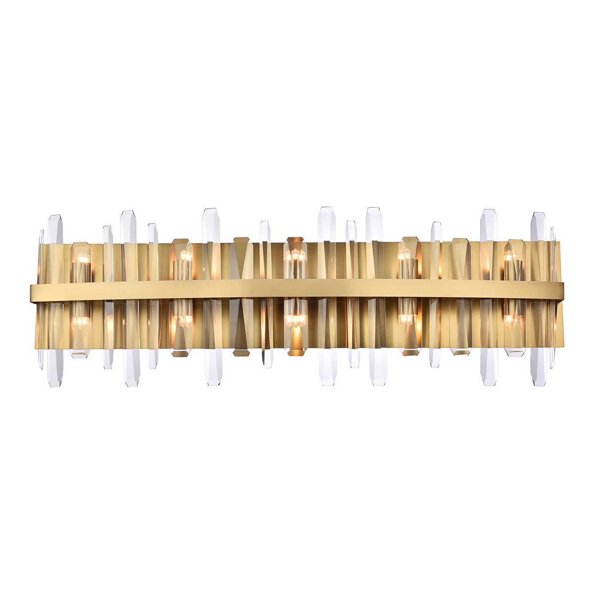Serena Bath Wall Light in Satin Gold (Large).